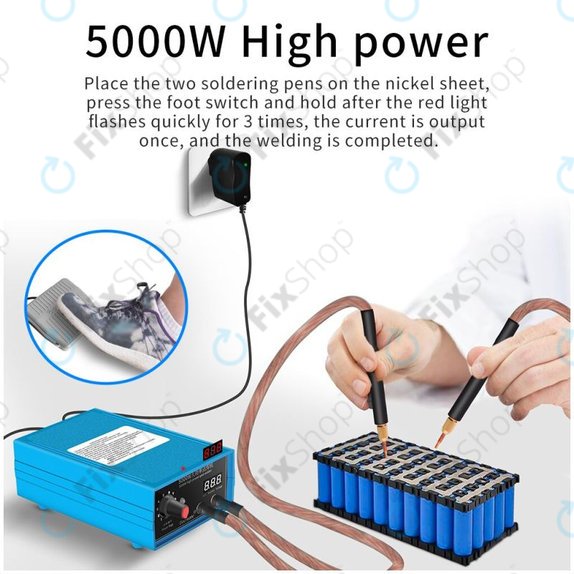 Docreate HPSW 5000W - Mini Punktschweißmaschine Bausatz (4000mAh)