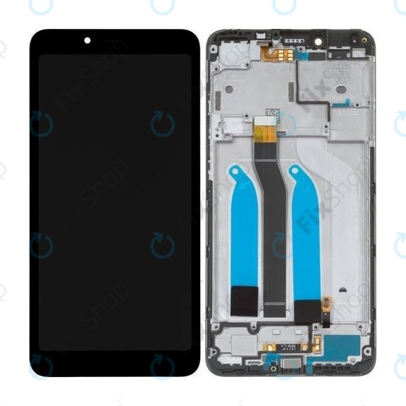 Xiaomi Redmi 6, Redmi 6A - LCD Display + Touchscreen Front Glas + Rahmen (Black) TFT