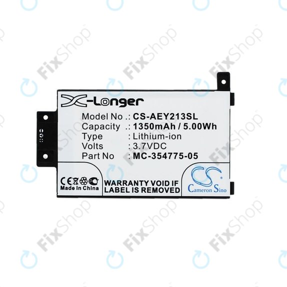 Amazon Kindle Paperwhite 2013, 6th Gen, 6 2015, Touch 2013 - Akku Batterie MC-354775-05 1350mAh HQ