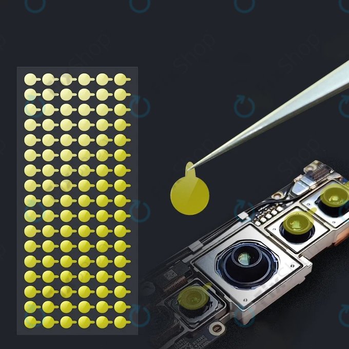 Schutzaufkleber gegen Staub für Kamera & Infrarotsensor - 100Stk.