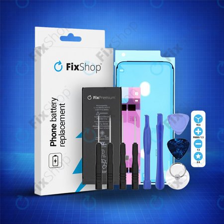 Apple iPhone 8 - Akku Batterie 1821mAh FixPremium + Akku Batterie Klebestreifen Sticker + LCD Klebestreifen Sticker + Werkzeugsatz - Multipack