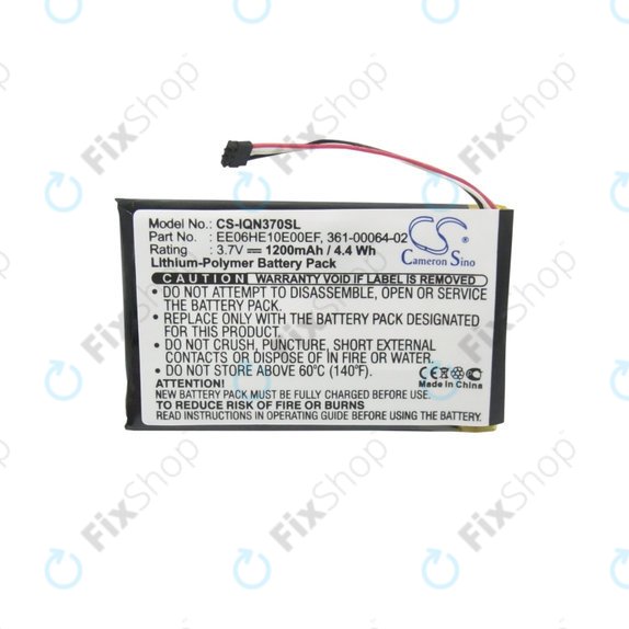 Garmin Nuvi 3700, 3760, 3760T, 3790, 3790T - Akku Batterie 361-00046-02, 361-00064-02, EE06HE10E00EF 1200mAh HQ