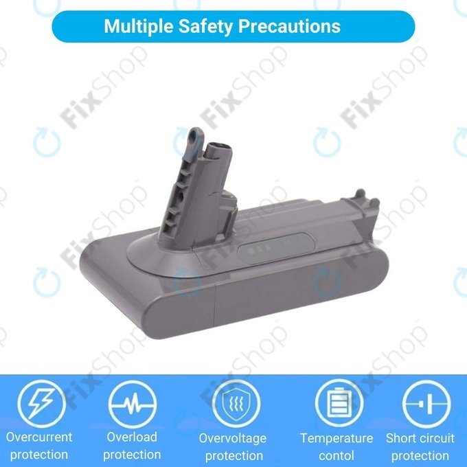 Dyson V10 - Akku Batterie 969352-02, SV12, 206340 Li-Ion 25.2V 2500mAh