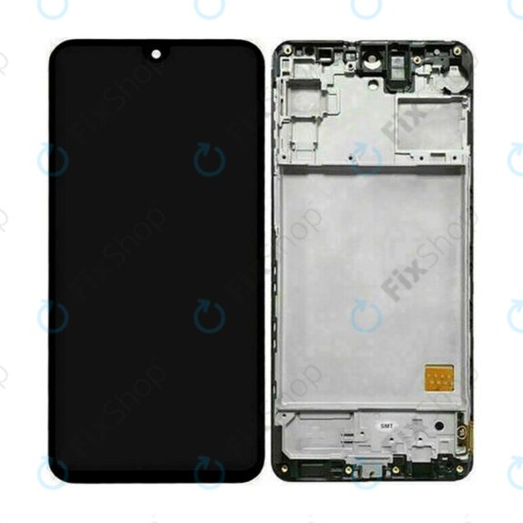 Samsung Galaxy M31s M317F - LCD Display + Touchscreen Front Glas + Rahmen (Mirage Black) TFT