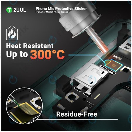 Schutzaufkleber für Telefon-Mikrofone, 2UUL DA32, 500 Stk./Packung