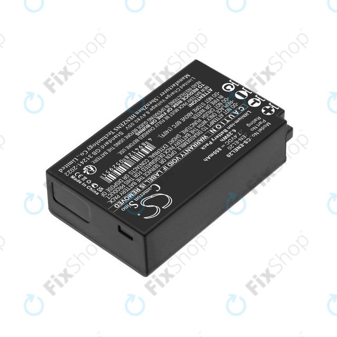 Akku batterie für Nikon Coolpix A, 850mAh, Li-Ion, 3.7V, EN-EL20, HQ