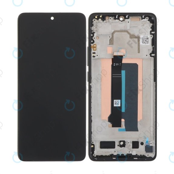 Xiaomi Poco X6 Pro - LCD Display + Touchscreen Front Glas + Rahmen (Black) TFT