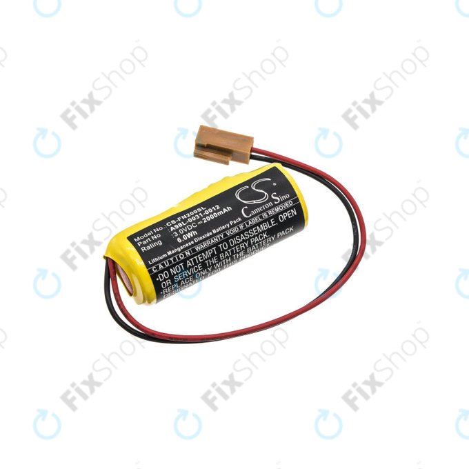 Batterie für GE Fanuc, 2000mAh, Li-MnO2, 3V, A98L-0031-0012, HQ