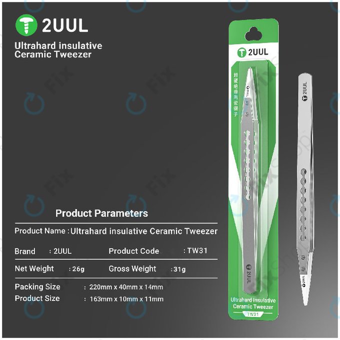 Präzisionspinzette, keramikisoliert, 2UUL TW31