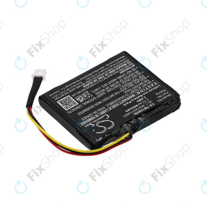 Batterie für TomTom Via 1405, 900mAh, Li-Ion, 3.7V, 6027A0114501, HQ