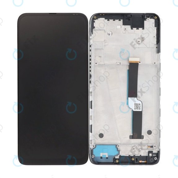 Motorola One Fusion Plus - LCD Display + Touchscreen Front Glas + Rahmen (Twilight Blue) TFT