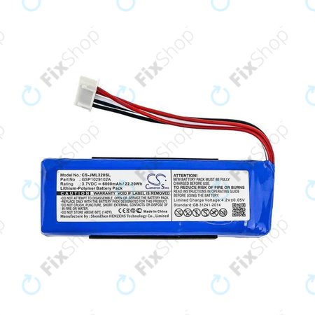 JBL Charge 3 (2016) - Akku Batterie Li-Pol 6000mAh HQ