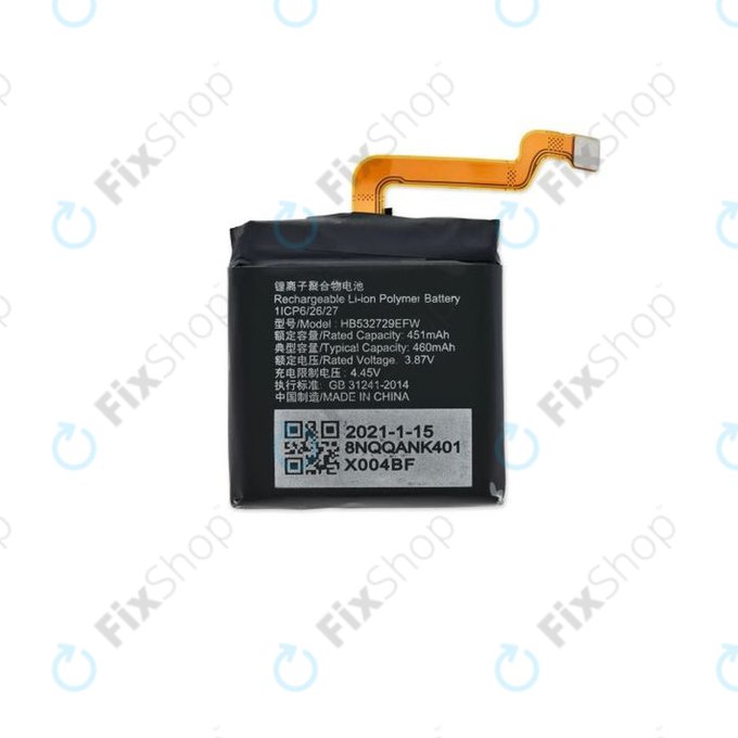 Huawei Watch 3 Galileo-L11E - Akku Batterie HB532729EFW 460mAh - 24023573 Genuine Service Pack