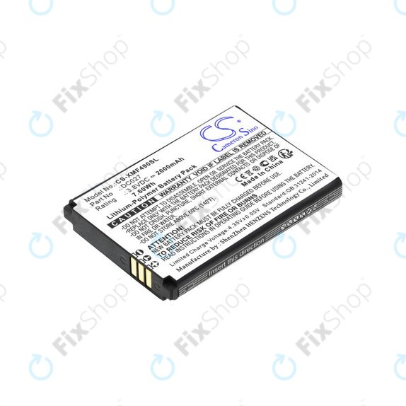 Batterie für Xiaomi F490 4g, 2000mAh, Li-Pol, 3.8V, DC027, HQ