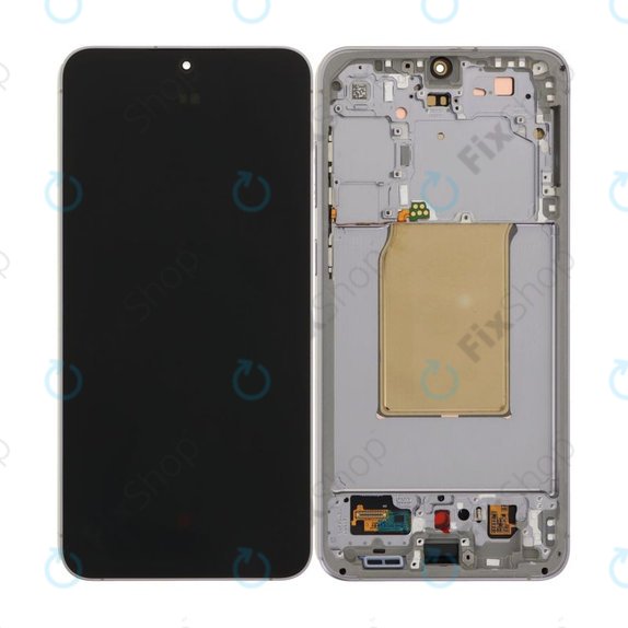 Samsung Galaxy S25 FE - LCD Display + Touchscreen Front Glas + Rahmen (Jetblack) OLED