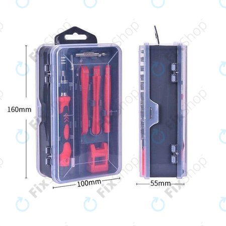 Kingsdun - Professionelles Schraubendreher-Set für iPhone 117in1 (Rote Ausgabe)