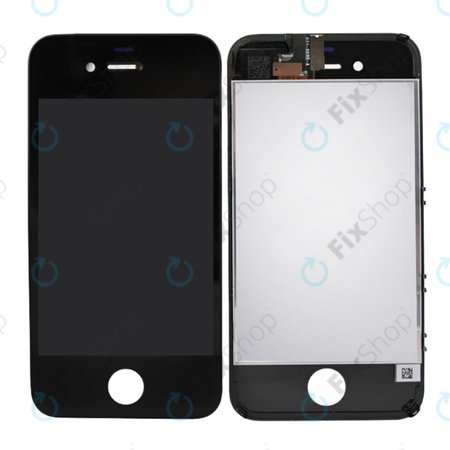Apple iPhone 4 - LCD Display + Touchscreen Front Glas + Rahmen (Black) TFT