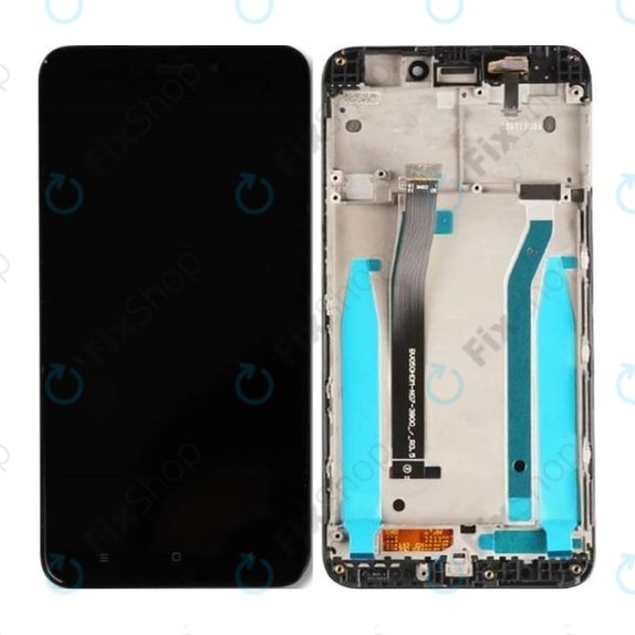 Xiaomi Redmi 4X - LCD Display + Touchscreen Front Glas + Rahmen (Black) TFT
