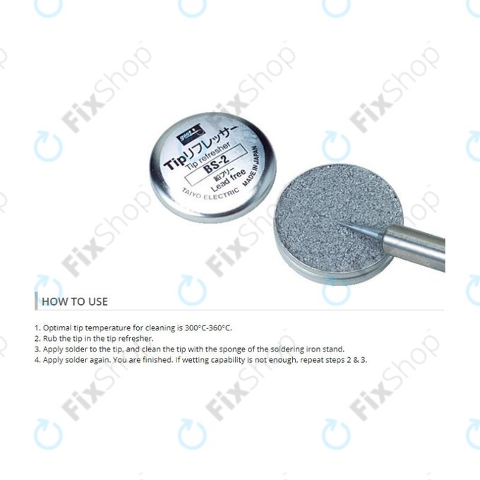 Goot BS-2 - Bleifreie Auffrischungspaste für Lötspitzen