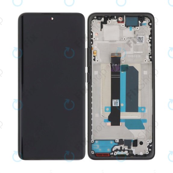 Xiaomi Redmi Note 14 Pro+ 5G 24094RAD4G - LCD Display + Touchscreen Front Glas + Rahmen (Midnight Black) OLED