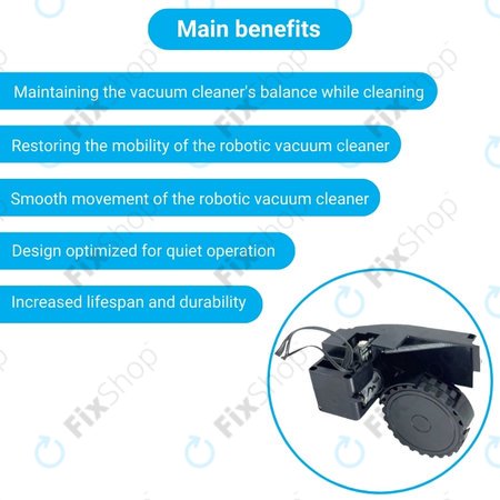 Roidmi EVE Plus - Rad mit Motor (Links) (Schwarz)