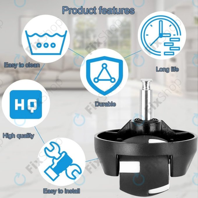 Eufy Robovac-series - Vorderrad (Schwarz)