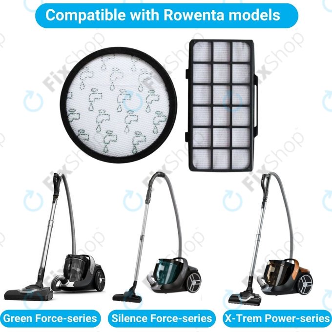 Rowenta Green Force, Silence Force, X-Trem Power - Satz Filter