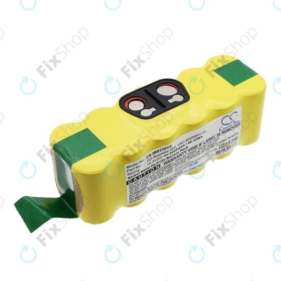 iRobot Roomba 500, 600, 700, 800, 900-series, R3, Scooba 450, Vileda 137173 - Akku Batterie 11702, GD-Roomba-500, VAC-500NMH-33 Ni-MH 14.4V 2800mAh HQ
