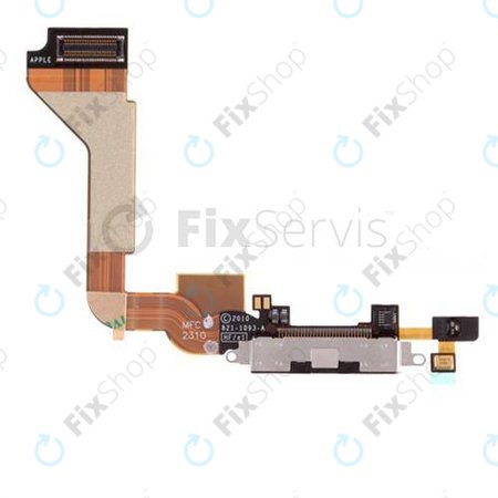 Apple iPhone 4 - Ladestecker Ladebuchse + Mikrofon + Flex Kabel (Black)