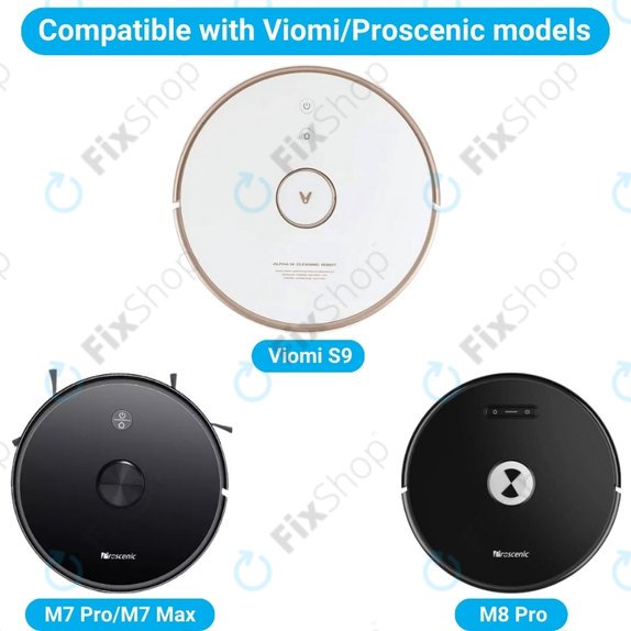 Xiaomi Viomi S9, Proscenic M7 Pro, M7 Max, M8 Pro - Hauptbürste