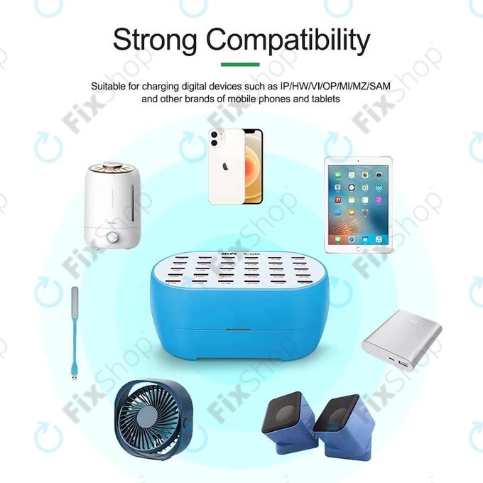 Relife RL-304M - Smart USB-Ladegerät - 30x USB / 160W