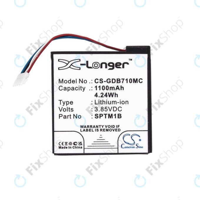 Batterie für Gopro Hero 7 Silver, White, 1100mAh, Li-Ion, 3.85V, SPTM1B, HQ