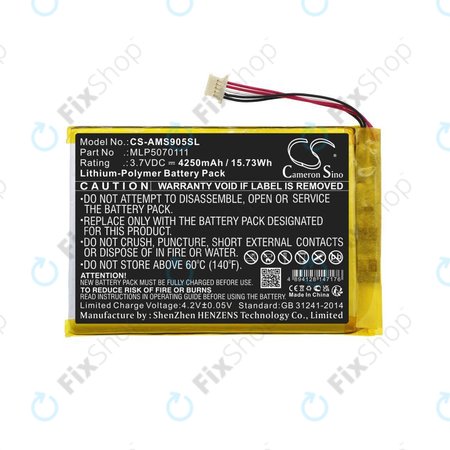 Akku batterie für Autel MaxiSys Mini, MaxiIM IM508, MS905, 4250mAh, Li-Pol, 3.7V, MLP5070111, HQ