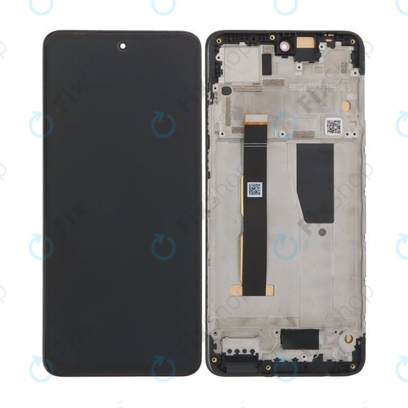 Motorola Moto G84 XT2347 - LCD Display + Touchscreen Front Glas + Rahmen (Black) OLED