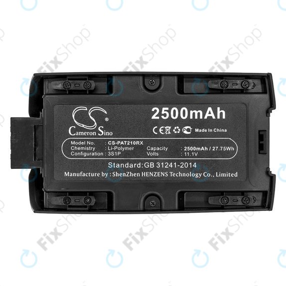 Akku batterie für Parrot Bebop 2, Parrot Bebop 2 Pro, 2500mAh, Li-Pol, 11.1V, HQ