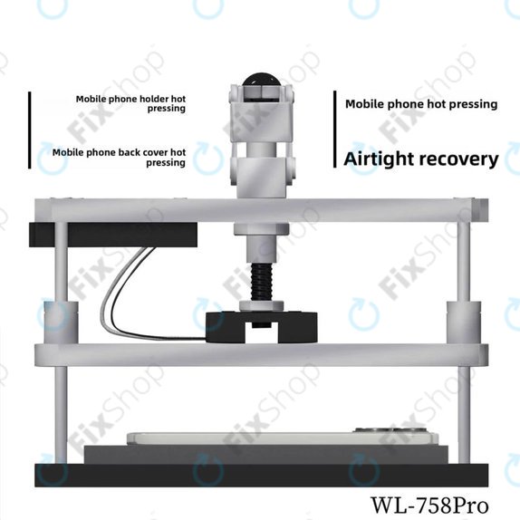 Wylie WL-758 Pro - Beheizte Presse für Display- und Rückabdeckungsreparaturen, 220V, EU
