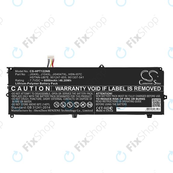 Akku batterie für HP Elite X2 1012 G2, 6000mAh, Li-Pol, 7.7V, JI04XL, HQ