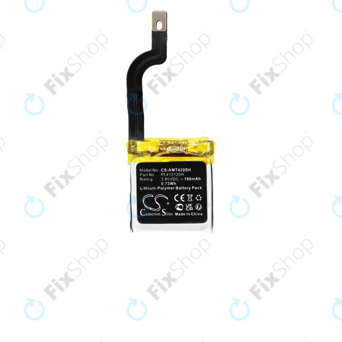 Batterie für Amazfit GTR 42mm, 190mAh, Li-Pol, 3.85V, PL412120H, HQ