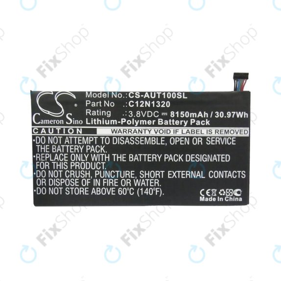 Akku batterie für Asus Transformer Book T100, 8150mAh, Li-Pol, 3.8V, C12N1320, HQ
