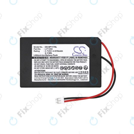 Akku batterie für Sony Dualshock 3, 570mAh, Li-Ion, 3.7V, LIP1359, HQ