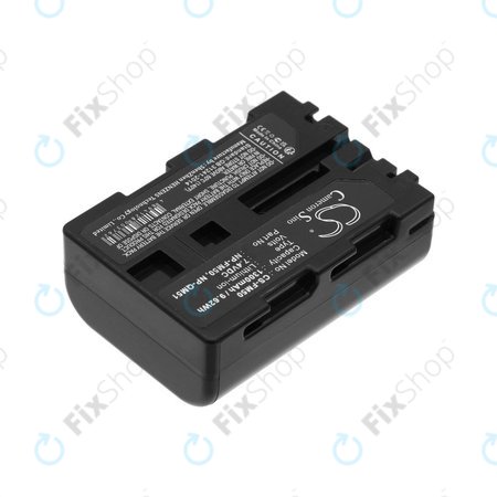 Batterie für Sony CCD-TR108, Cyber-shot DSC-S50, 1300mAh, Li-Ion, 7.4V, NP-QM51, HQ