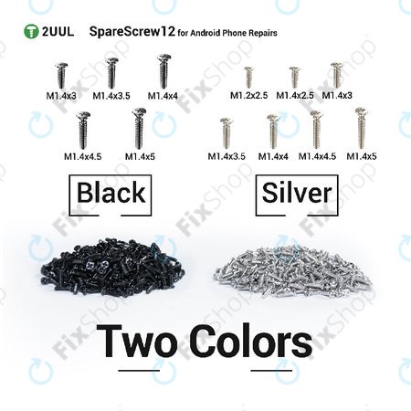 Phillips Schraubenset für Android-Reparaturen, 2UUL SC12, 1200 Stk./Packung