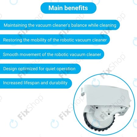Roidmi EVE Plus - Rad mit Motor (Links) (Weiß)