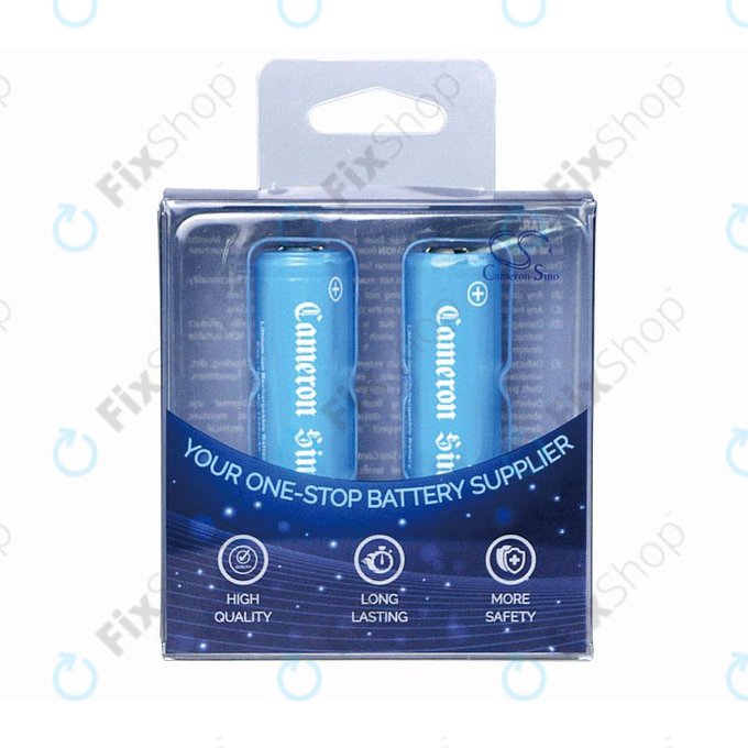 Akku batterie 14430 mit Montageplatten, 650mAh, Li-Ion, 3.7V, HQ