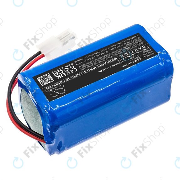 Akku batterie für Concept VR2000, Zaco A4s, A6, A8s, A9s, 2600mAh, Li-Ion, 14.8V, 501929, HQ