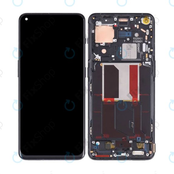 OnePlus 10 Pro NE2210 NE221 - LCD Display + Touchscreen Front Glas + Rahmen (Volcanic Black) OLED