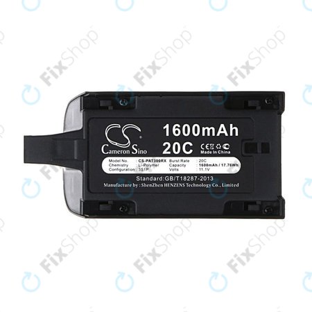 Akku batterie für Parrot Bebop Drone 3.0, Mini Quadcopter, 1600mAh, Li-Pol, 11.1V, HQ