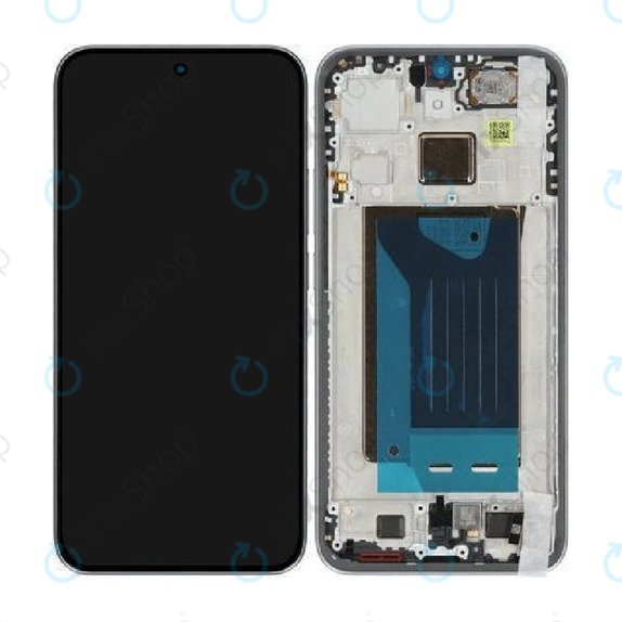 Display für Xiaomi 15T, Gray, Touchscreen-Glas mit Rahmen, 5600020O12A00, Genuine Service Pack