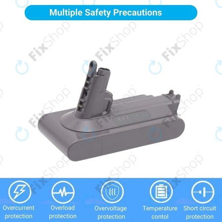 Dyson V10 - Akku Batterie 969352-02, SV12, 206340 Li-Ion 25.2V 3000mAh