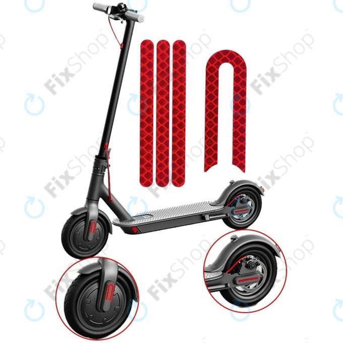 Xiaomi Mi Electric Scooter 1S, 2 M365, Essential, Pro, Pro 2 - Reflexaufkleber (B)